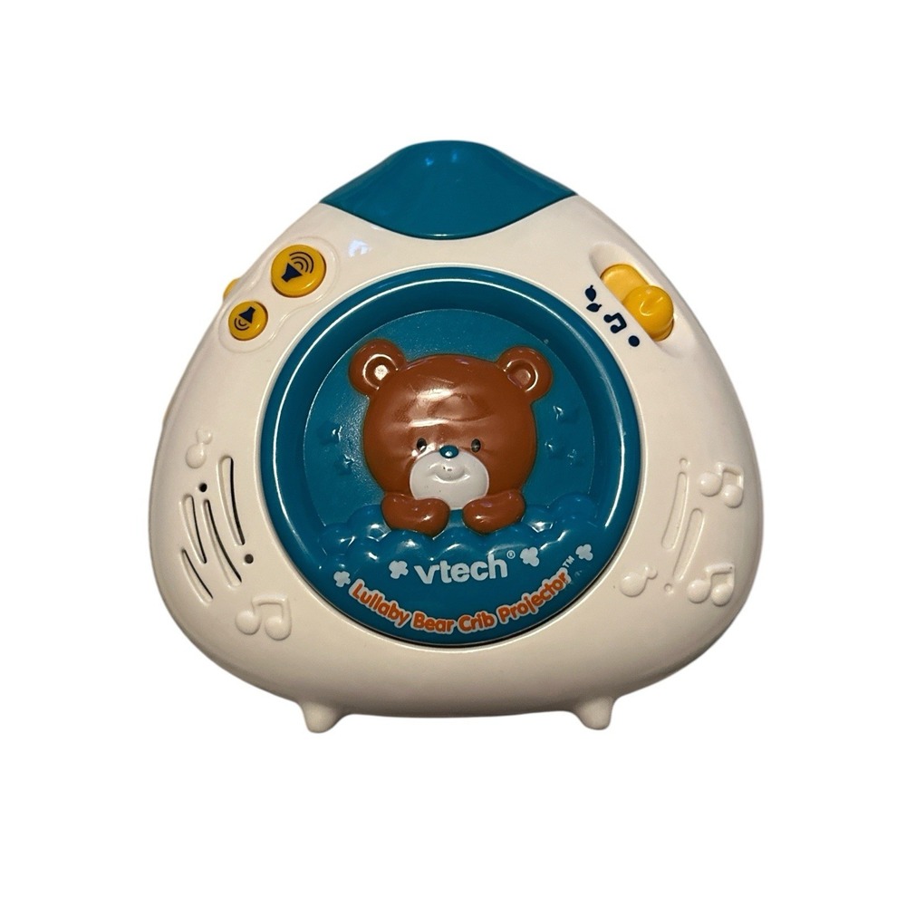 VTech Baby Lullaby Bear Crib Teddy Projector Music Nature Sounds Soother Blue